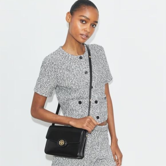 Tory Burch Robinson Spazzolato Convertible Shoulder Bag - Picture 13 of 13